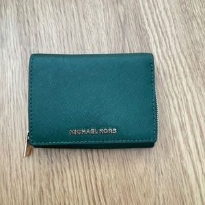 Michael Kors Compact Green Wallet
